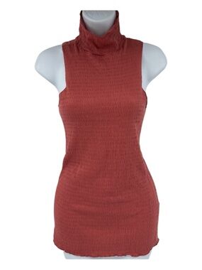 W by Who Wear What When Where Sleeveless Mock Neck Top Size XS NWOT